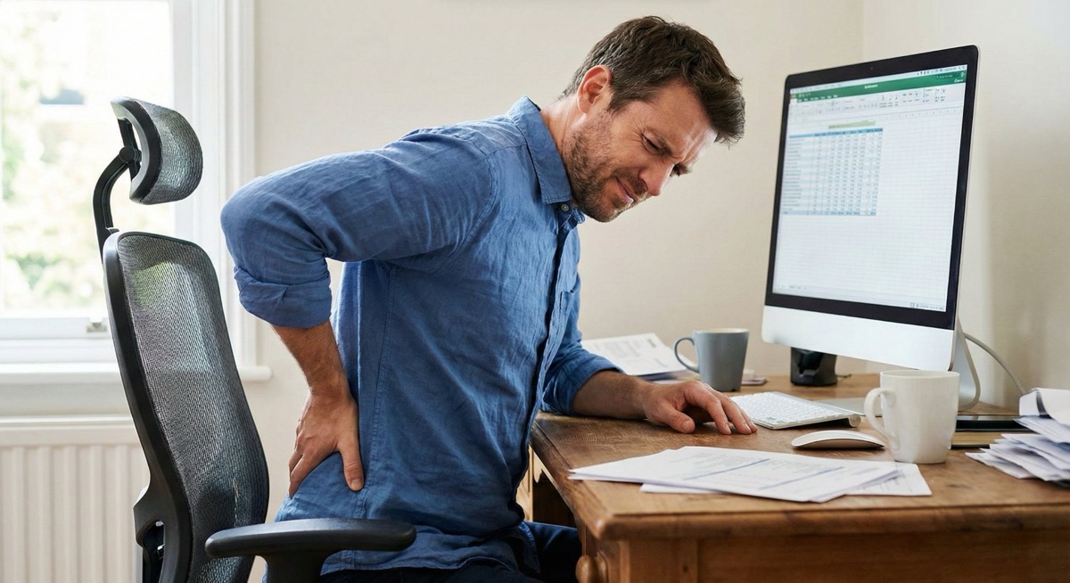 Back pain at desk